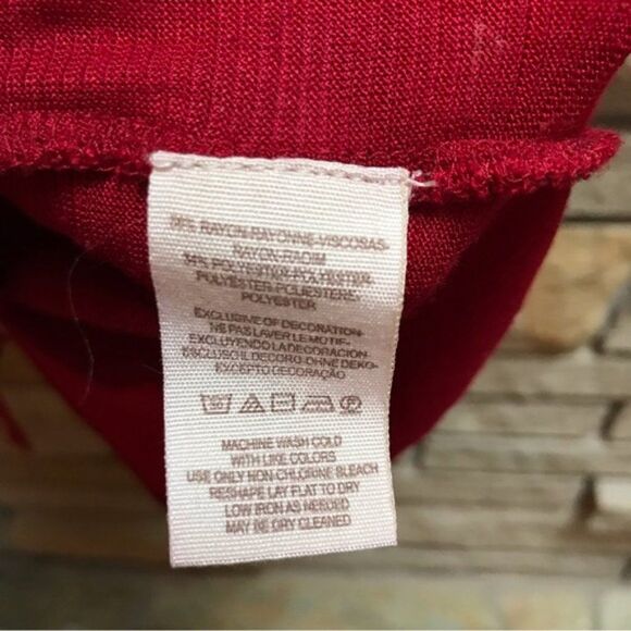 Free People Gatsby Top Embroidered Mesh Maroon Red Medium - Picture 11 of 15